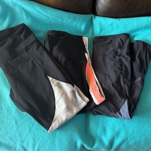 Black and Gray Athletic Leggings women’s lot-Large